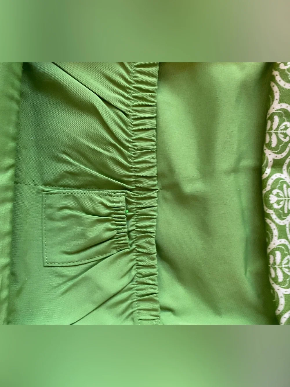 Petunia Pickle Bottom Green and White Patterned Baby Bag